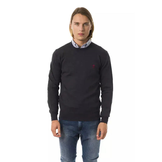 Uominitaliani Gray Merino Wool Men Sweater