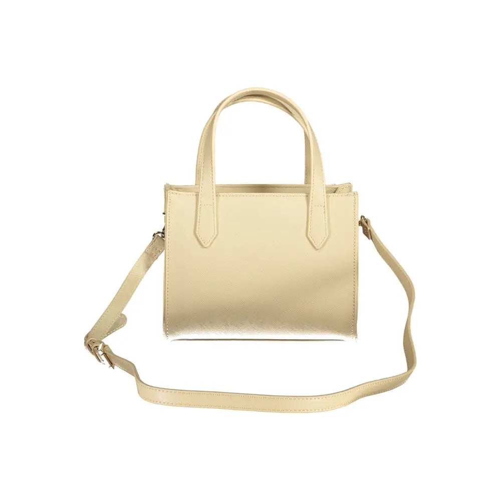 Valentino bags beige håndtaske i creme-farvet polyethylen med justerbar rem