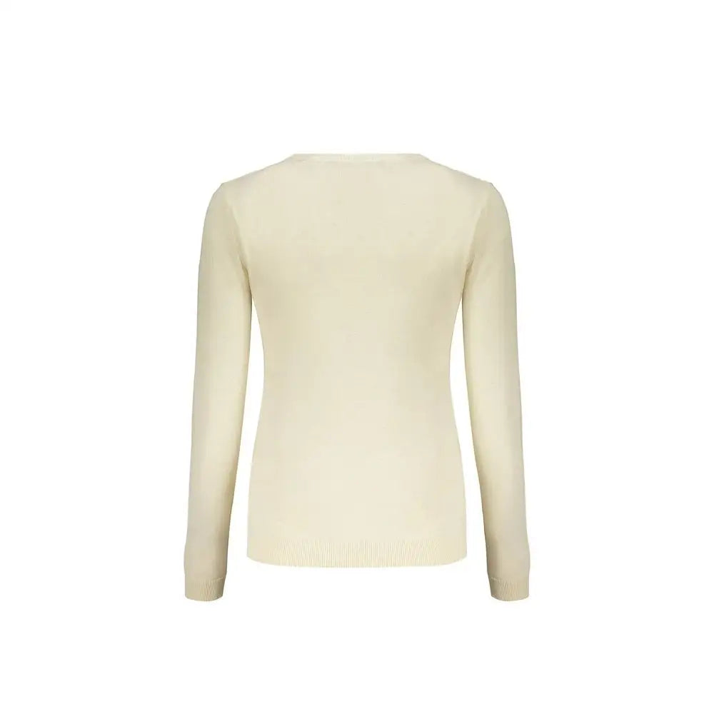 Valentino beige strikketragt i cremfarvet bomuld, 100% originale brands