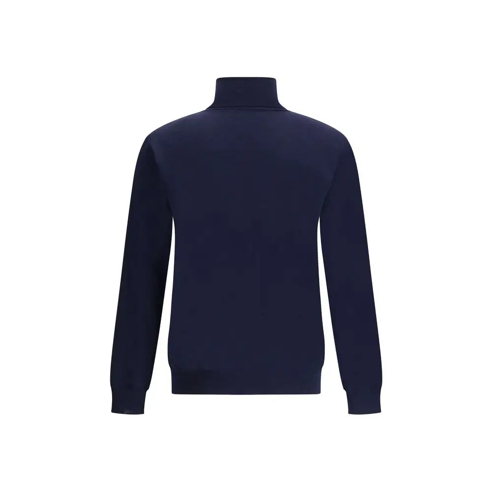 Navyblå Valentino virgin wool turtleneck sweater