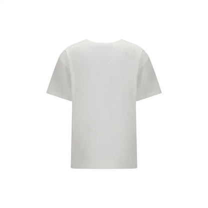 Valentino hvide bomuldst-shirt med minimalistisk design fra outlet mærkevarer