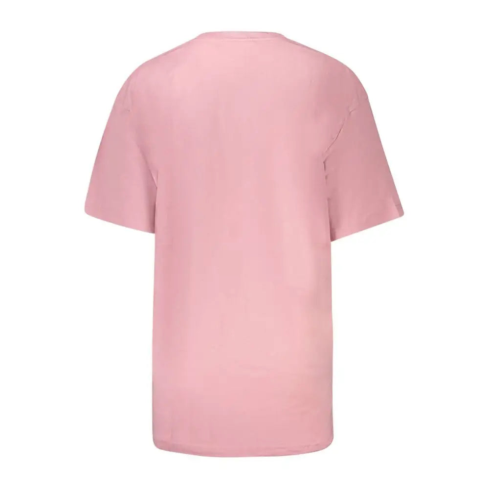 Vans pink cotton t-shirt med blød pink farve og afslappet pasform