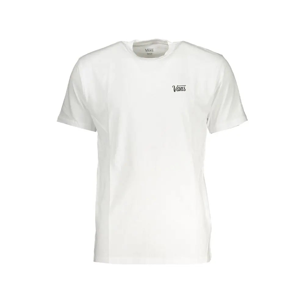 Hvid Vans t-shirt i bomuld, 100% originale brands fra outlet mærkevarer