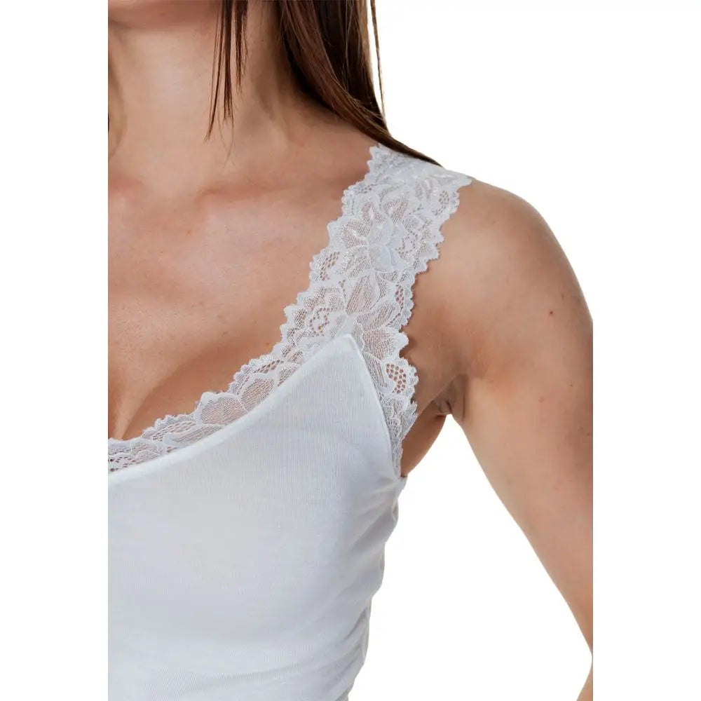 Vero Moda White Viscose Tank Top