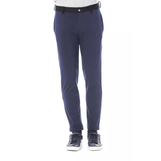 Verri Blue Viscose Men Pants