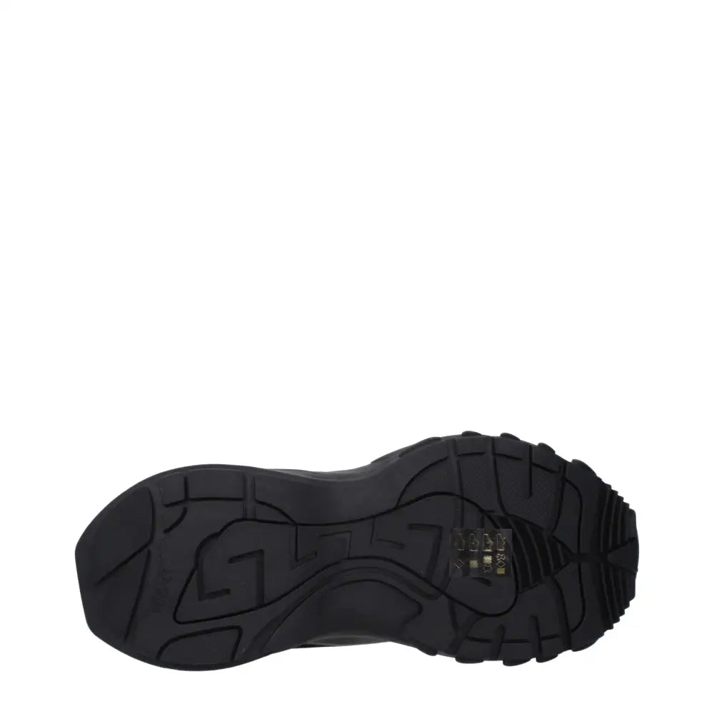 Versace Black Fabric Athletic Sneakers