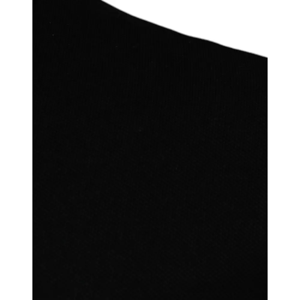 Versace Black Viscose Collared Polo Short Sleeves T-shirt - T-shirts