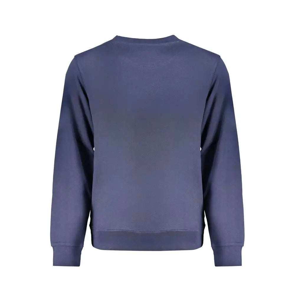 Wrangler Blue Cotton Sweater i marineblå med blødt stof og ribkante – spar 30-70% på mode