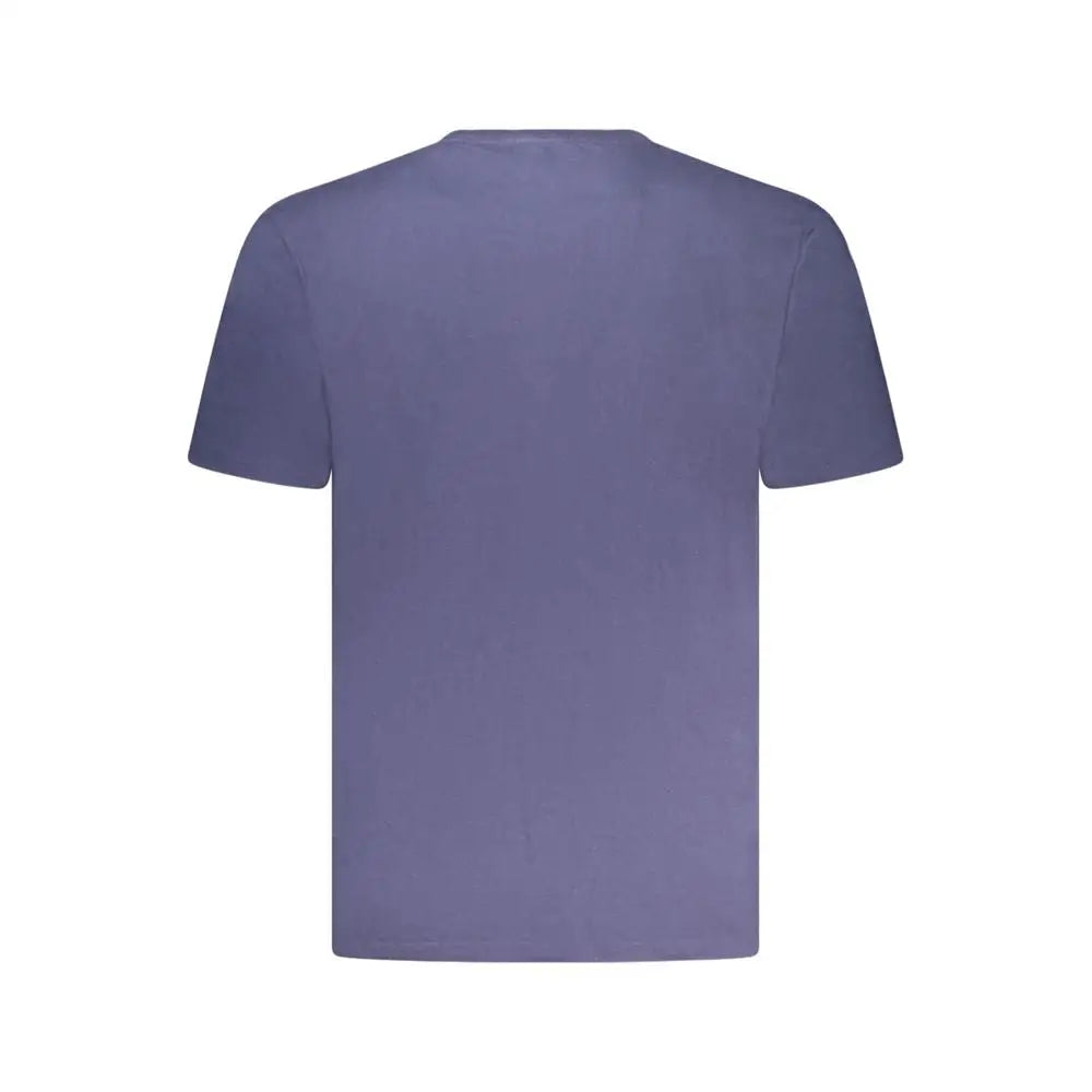 Wrangler blue cotton t-shirt i lilla med kortærmet crew neck