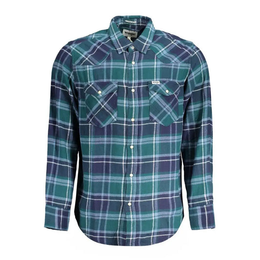 Wrangler Green Cotton Shirt - Skjorte