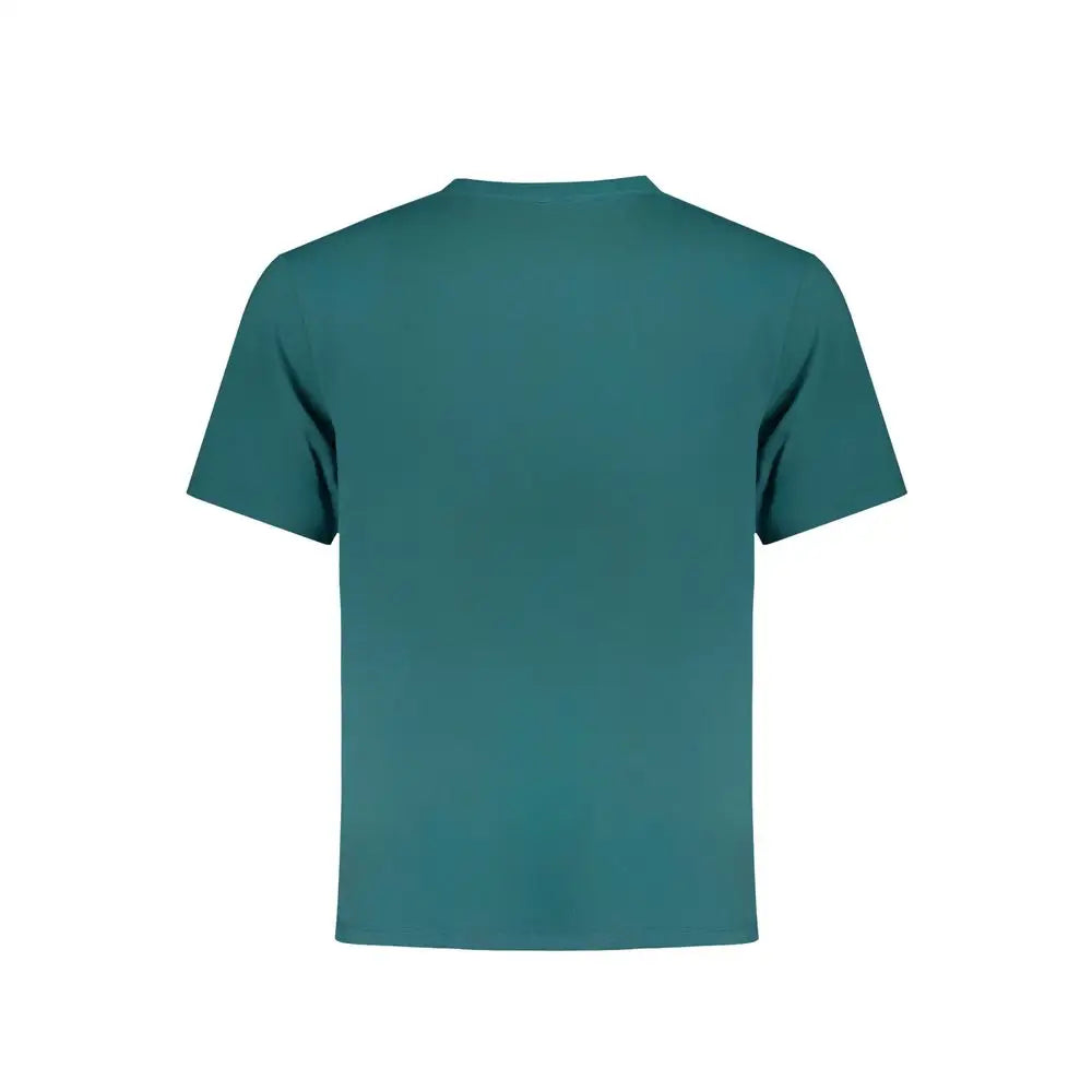 Wrangler green cotton t-shirt i teal med kortærmet crew neck