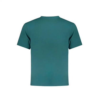 Wrangler green cotton t-shirt i teal med kortærmet crew neck