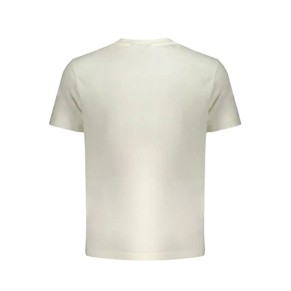 Wrangler white cotton t-shirt i cremfarvet bomuld med rund hals